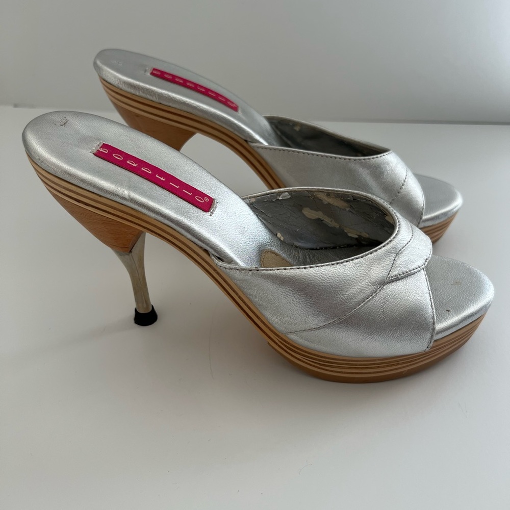 Bordello Polly Mules Size 6